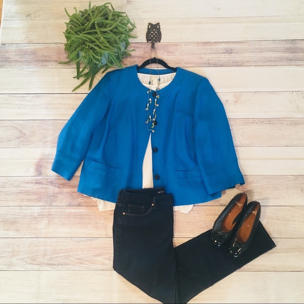 MOVING SALE | Short Marine Blue Blazer